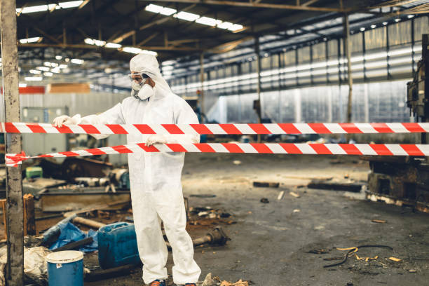 Professional Infectious Disease Decontamination technician working in Swansboro, NC
